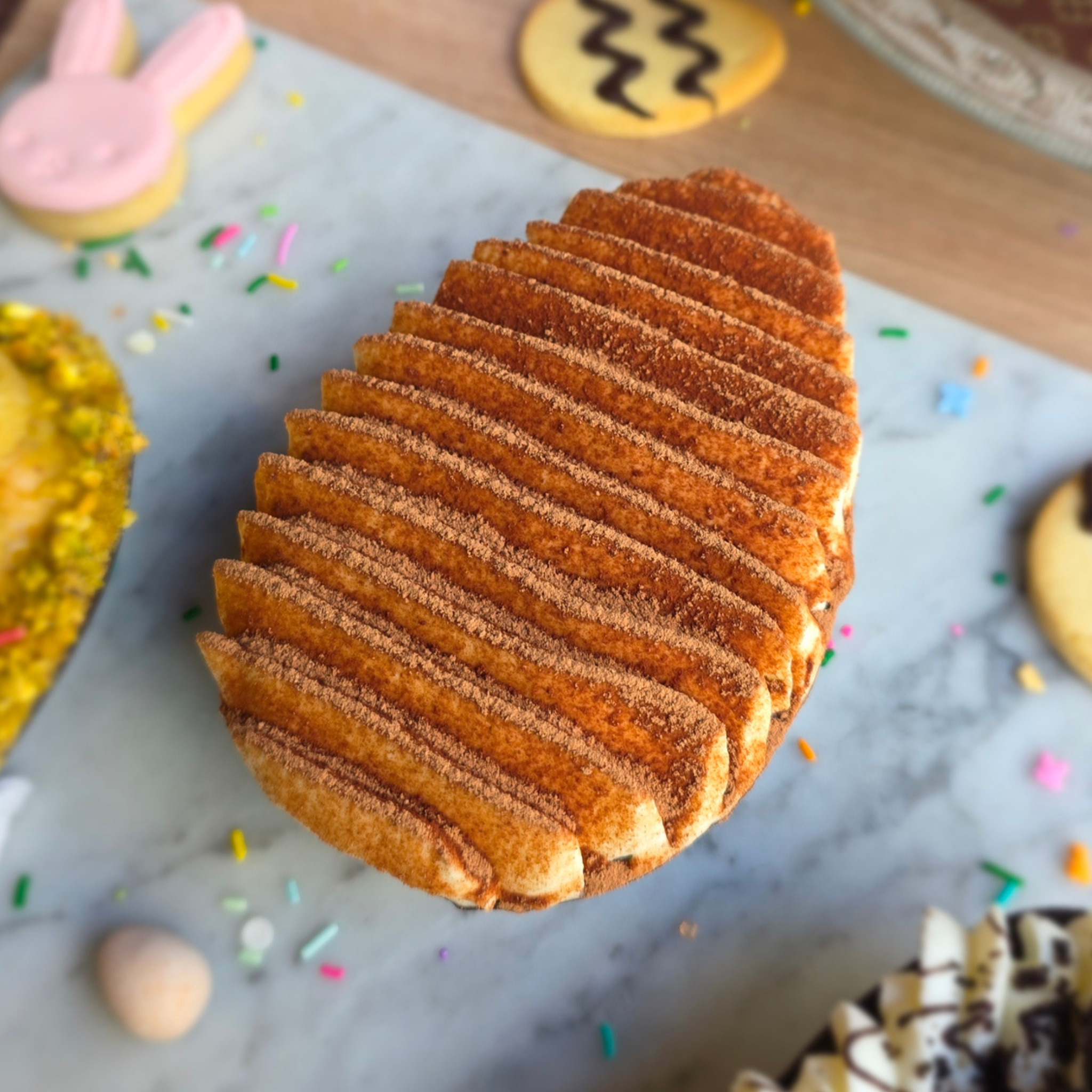 Huevo de Pascuas Relleno de Tiramisú