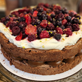 Brownie con Frutos Rojos